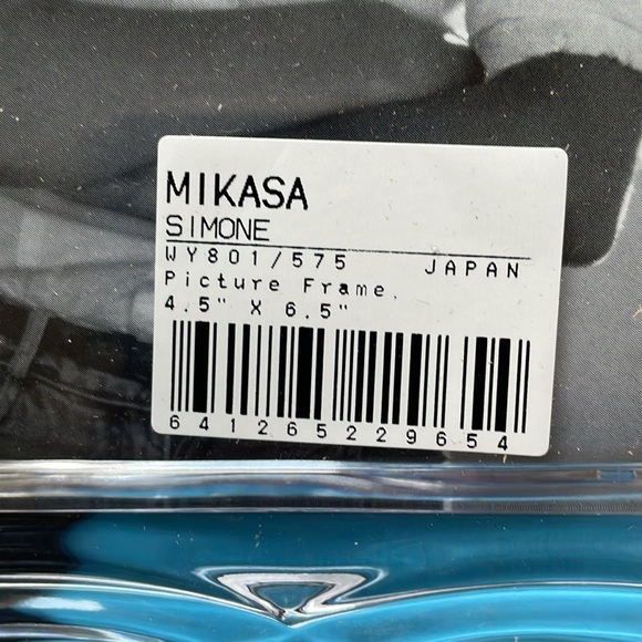 Mikasa Simone Crystal Picture Frame for 4.5 x 6.5 Pic NIB - Picture 7 of 9